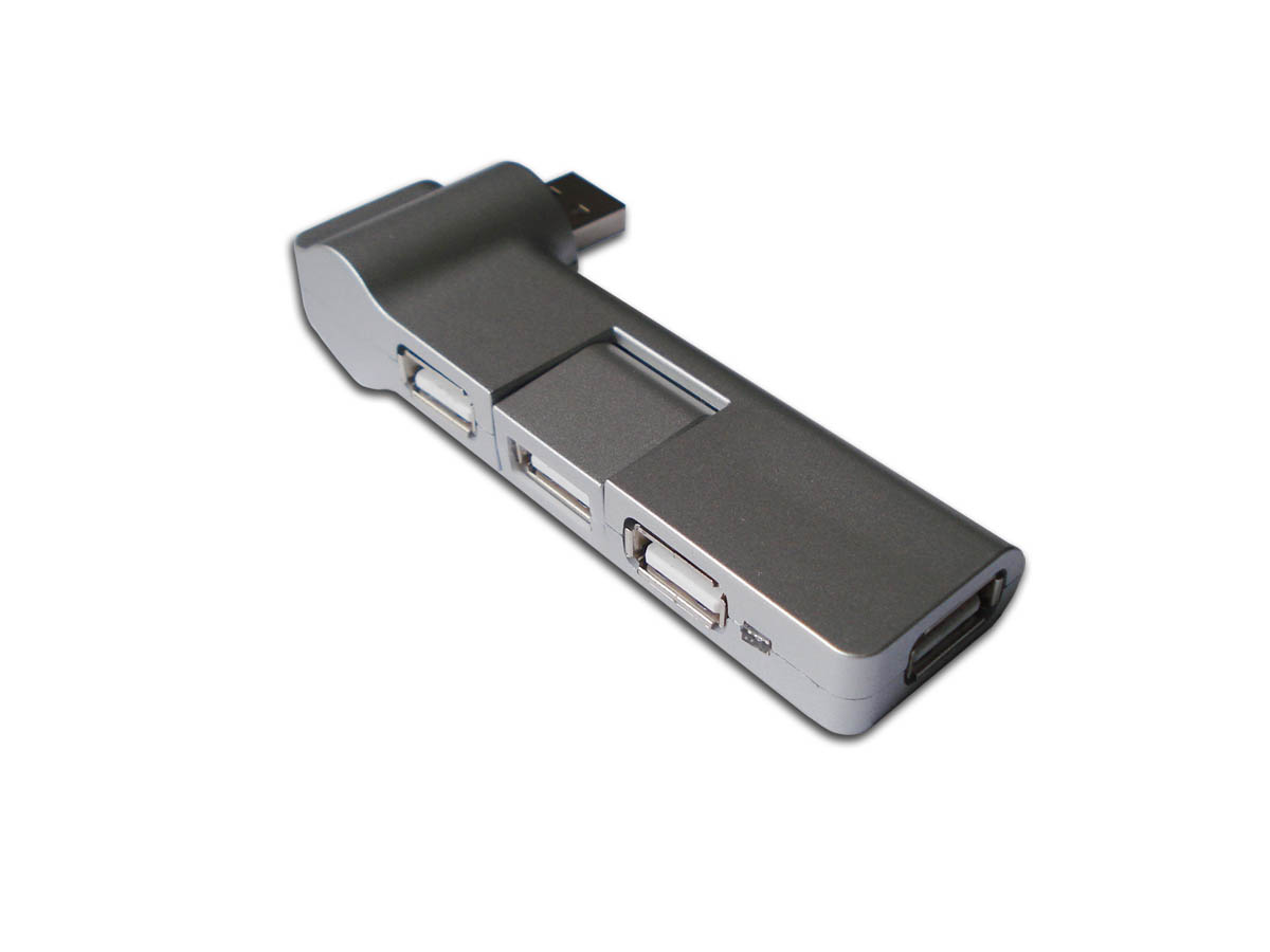 180°rotary 4 ports USB hub.